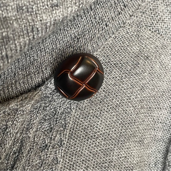 Soft Surroundings Miranda Wrap Wool Blend Sweater Comfy Cozy Lagenlook in Gray L - Picture 9 of 14